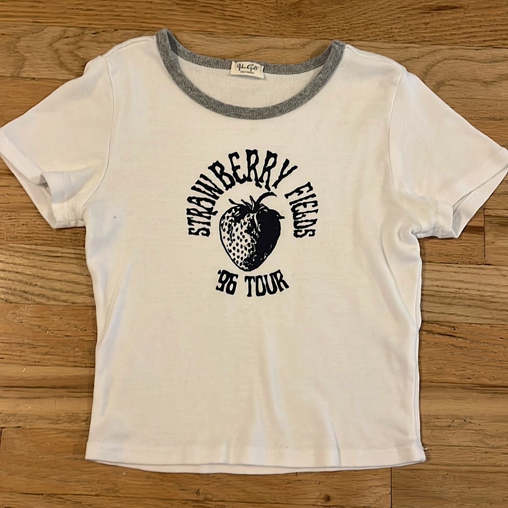 white baby tee from brandy